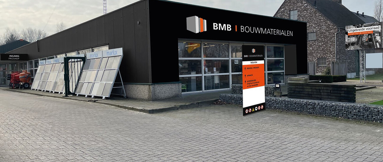 Gevel BMB Bouwmaterialen Turnhout